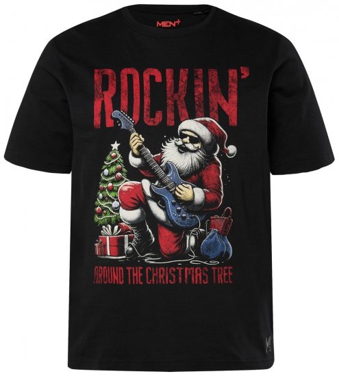 Men+ 180 T-shirt Rockin' Svart - T-shirts - Stora T-shirts - 2XL-14XL