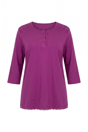 Ulla Popken 833660 Pyjamas Violett - Pyjamas/Loungewear - 
