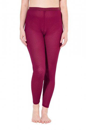 Ulla Popken 833718 Strumpleggings med spets Bärröd - Strumpbyxor & strumpor - 
