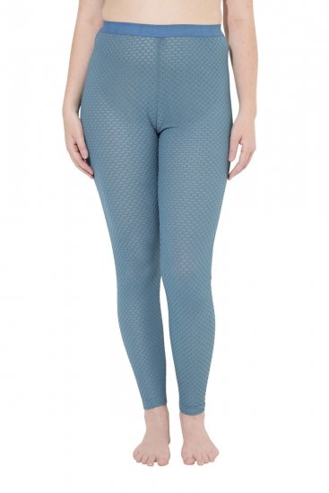Ulla Popken 833718 Strumpleggings med spets Petrol - Strumpbyxor & strumpor - 