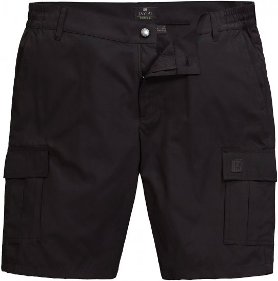 JP1880 Jay-Pi Bermuda QuickDry Cargo Shorts Black - Träningskläder & friluft - Träningskläder till herr i stora storlekar
