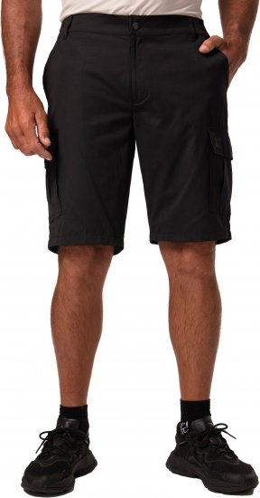 JP1880 Jay-Pi Bermuda QuickDry Cargo Shorts Black - Träningskläder & friluft - Träningskläder till herr i stora storlekar