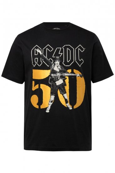 JP1880 AC/DC Graphic Band T-Shirt Black - T-shirts - Stora T-shirts - 2XL-14XL