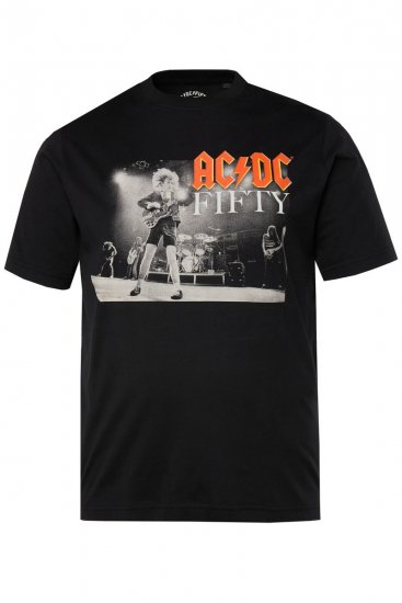 JP1880 AC/DC 50th Anniversary Band Photo T-Shirt Black - T-shirts - Stora T-shirts - 2XL-14XL