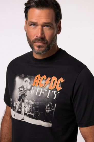 JP1880 AC/DC 50th Anniversary Band Photo T-Shirt Black - T-shirts - Stora T-shirts - 2XL-14XL