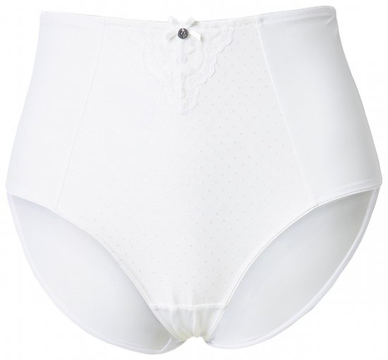 Ulla Popken 834307 Formande trosor med spets Benvit - Shapewear - 