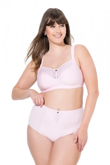 Ulla Popken 834307 Formande trosor med spets Rosa - Shapewear - 