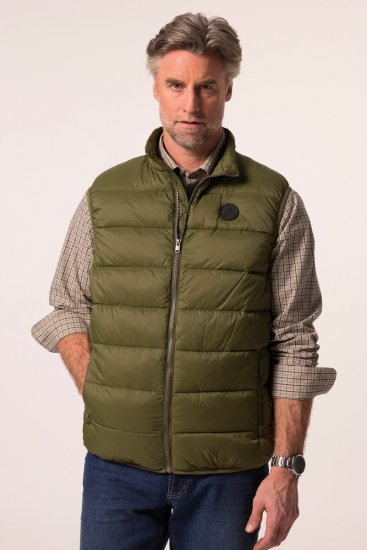 Boston Park 460 Quiltad väst med ståkrage Olivgrön - Jackor - Stora jackor - 2XL-12XL