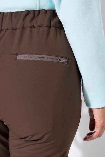 Ulla Popken 834662 Softshellbyxor med fleecefoder Taupe - Outdoor - 
