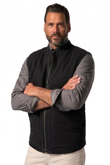 JP1880 834734 Canvasväst Svart - Jackor - Stora jackor - 2XL-12XL