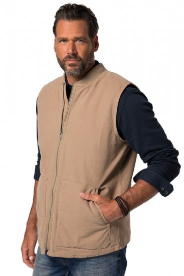 JP1880 834734 Canvasväst Mörkbeige - Jackor - Stora jackor - 2XL-12XL