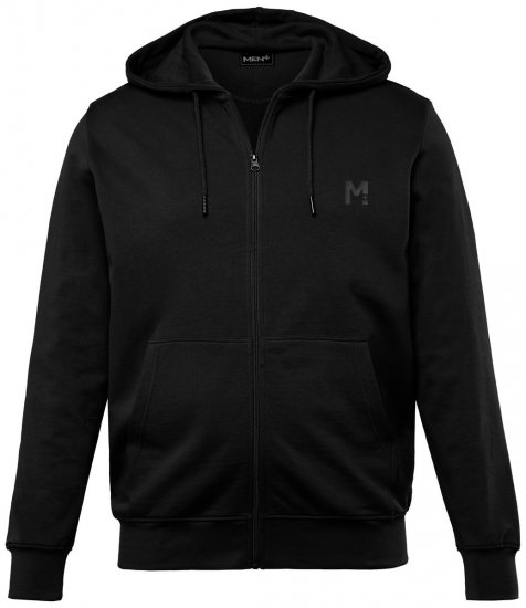 Men+ 851 Hoodie med dragkedja Svart - Tröjor & hoodies - Stora hoodies & tröjor - 2XL-14XL