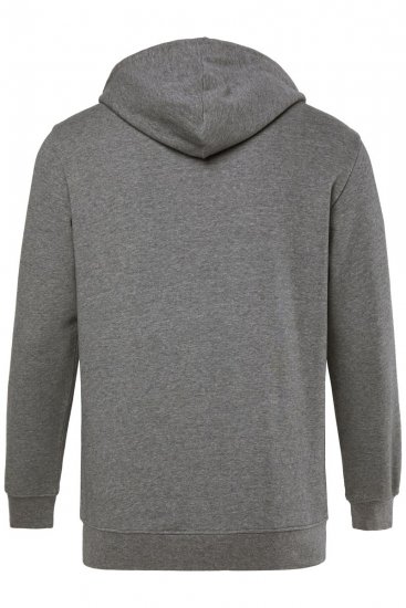 Men+ 851 Hoodie med dragkedja Gråmelerad - Tröjor & hoodies - Stora hoodies & tröjor - 2XL-14XL