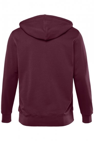Men+ 851 Hoodie med dragkedja Plommon - Tröjor & hoodies - Stora hoodies & tröjor - 2XL-14XL