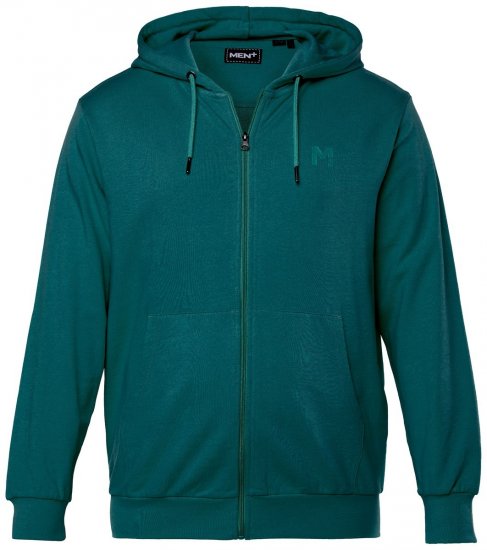 Men+ 851 Hoodie med dragkedja Grangrön - Tröjor & hoodies - Stora hoodies & tröjor - 2XL-14XL