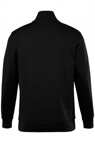 Men+ 856 Tröja med dragkedja i kragen Svart - Tröjor & hoodies - Stora hoodies & tröjor - 2XL-14XL