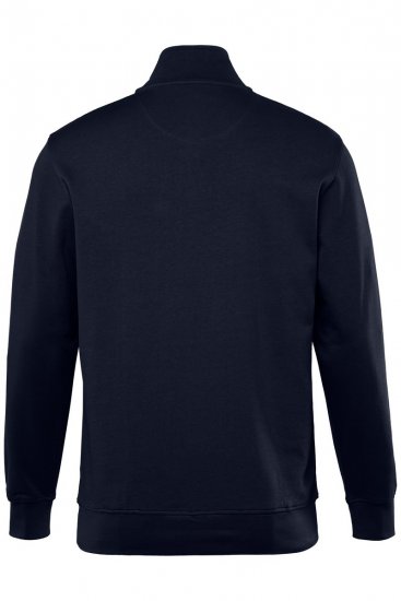 Men+ 856 Tröja med dragkedja i kragen Mörkblå - Tröjor & hoodies - Stora hoodies & tröjor - 2XL-14XL
