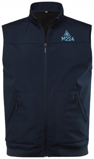 Men+ 414 Softshellväst med ståkrage Mörkblå - Jackor - Stora jackor - 2XL-12XL