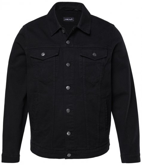 Men+ 446 Jeansjacka med bröstfickor Svart - Jackor - Stora jackor - 2XL-12XL