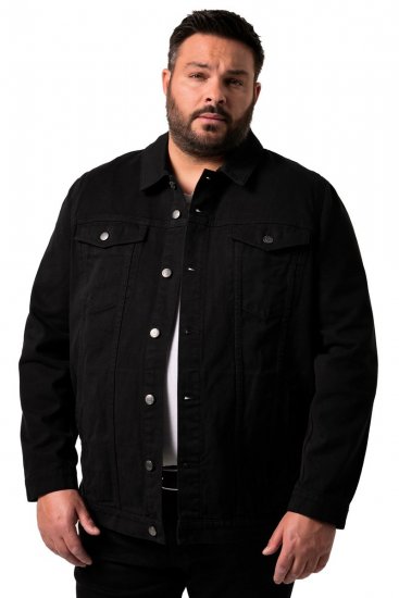 Men+ 446 Jeansjacka med bröstfickor Svart - Jackor - Stora jackor - 2XL-12XL
