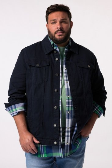 Men+ 446 Jeansjacka med bröstfickor Mörkblå - Jackor - Stora jackor - 2XL-12XL