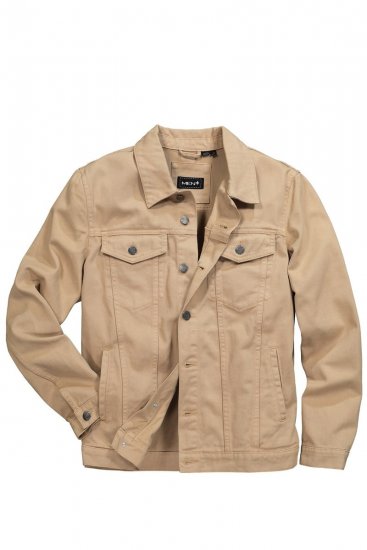 Men+ 446 Jeansjacka med bröstfickor Sand - Jackor - Stora jackor - 2XL-12XL