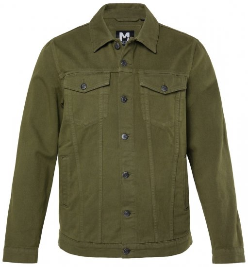 Men+ 446 Jeansjacka med bröstfickor Mörkoliv - Jackor - Stora jackor - 2XL-12XL
