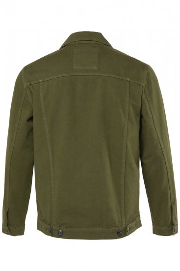 Men+ 446 Jeansjacka med bröstfickor Mörkoliv - Jackor - Stora jackor - 2XL-12XL