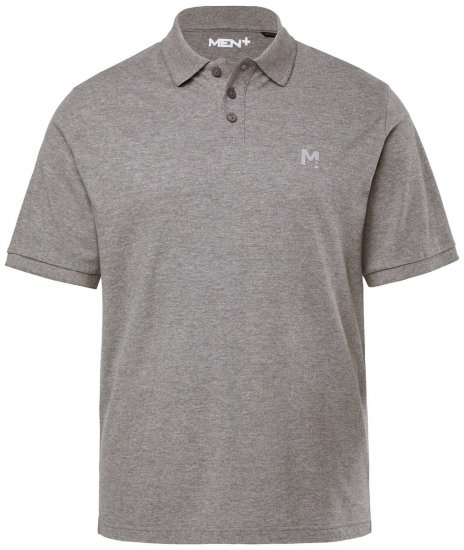 Men+ 256 Pikétröja Grå - Pikétröjor - Stora pikétröjor - 2XL-8XL