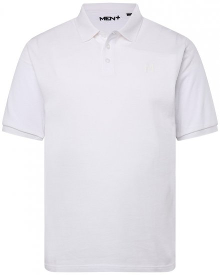 Men+ 256 Pikétröja Vit - Pikétröjor - Stora pikétröjor - 2XL-8XL