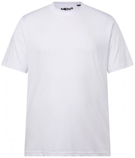 Men+ 276 T-shirt med rund hals Vit - T-shirts - Stora T-shirts - 2XL-14XL