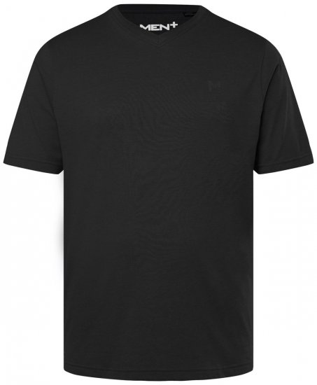 Men+ 279 T-shirt med V-ringning Svart - T-shirts - Stora T-shirts - 2XL-14XL