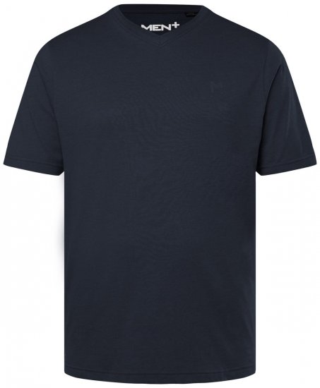 Men+ 279 T-shirt med V-ringning Mörkblå - T-shirts - Stora T-shirts - 2XL-14XL