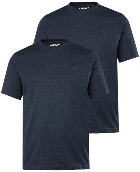 Men+ 285 T-shirt med rund hals Mörkblå 2-pack - T-shirts - Stora T-shirts - 2XL-14XL