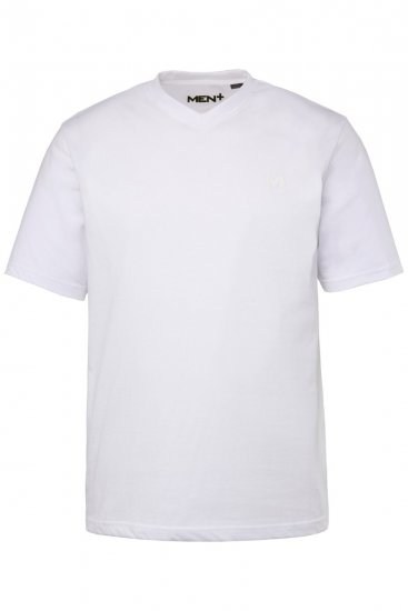 Men+ 299 T-shirt med V-ringning Vit 2-pack - T-shirts - Stora T-shirts - 2XL-14XL