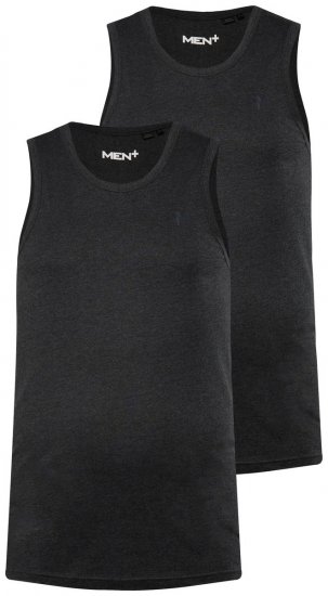 Men+ 305 Linne Svart 2-pack - T-shirts - Stora T-shirts - 2XL-14XL
