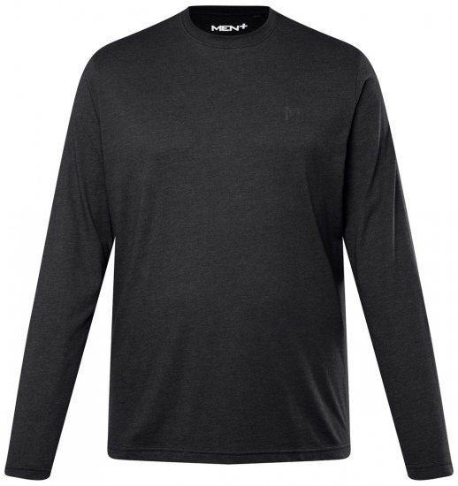 Men+ 307 Långärmad T-shirt Svart - T-shirts - Stora T-shirts - 2XL-14XL