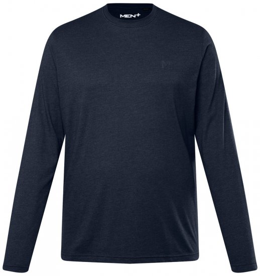 Men+ 307 Långärmad T-shirt Mörkblå - T-shirts - Stora T-shirts - 2XL-14XL