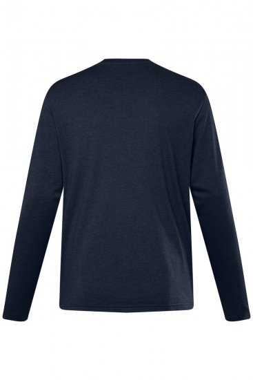 Men+ 307 Långärmad T-shirt Mörkblå - T-shirts - Stora T-shirts - 2XL-14XL