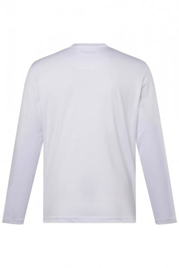 Men+ 307 Långärmad T-shirt Vit - T-shirts - Stora T-shirts - 2XL-14XL