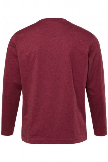 Men+ 307 Långärmad T-shirt Aubergine - T-shirts - Stora T-shirts - 2XL-14XL