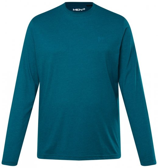 Men+ 307 Långärmad T-shirt Gråblå - T-shirts - Stora T-shirts - 2XL-14XL