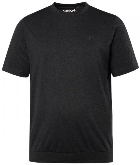 Men+ 308 T-shirt bellyfit Svart - T-shirts - Stora T-shirts - 2XL-14XL