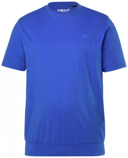 Men+ 308 T-shirt bellyfit Azurblå - T-shirts - Stora T-shirts - 2XL-14XL