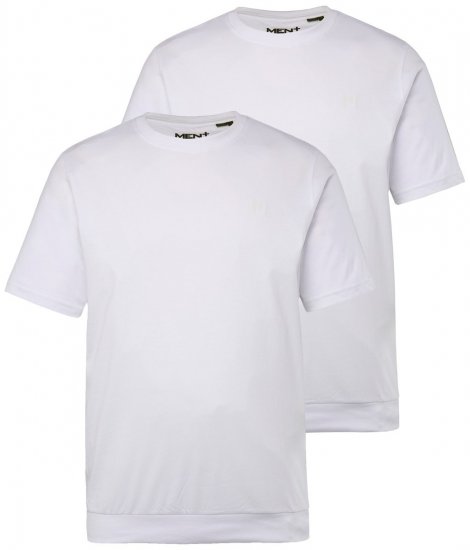 Men+ 311 T-shirt bellyfit Vit 2-pack - T-shirts - Stora T-shirts - 2XL-14XL