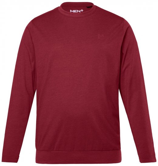 Men+ 313 Långärmad T-shirt bellyfit Kopparbrun - T-shirts - Stora T-shirts - 2XL-14XL