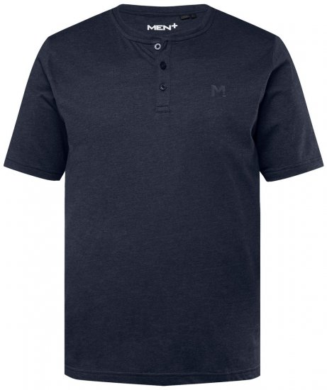 Men+ 365 Henley T-shirt Mörkblå - T-shirts - Stora T-shirts - 2XL-14XL