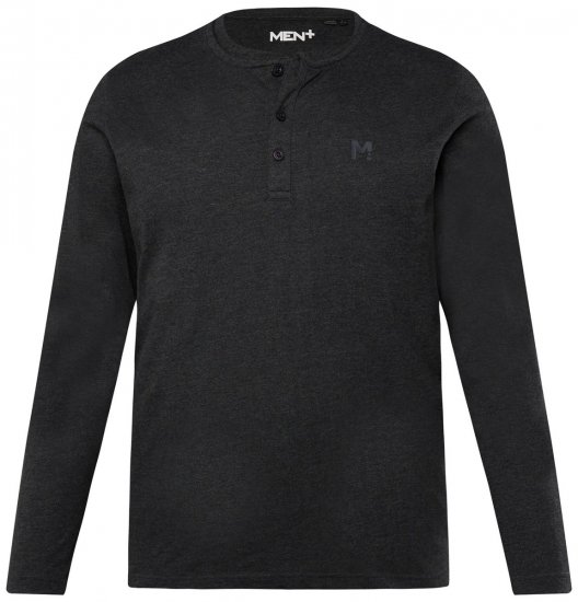 Men+ 383 Henleytröja Svart - T-shirts - Stora T-shirts - 2XL-14XL