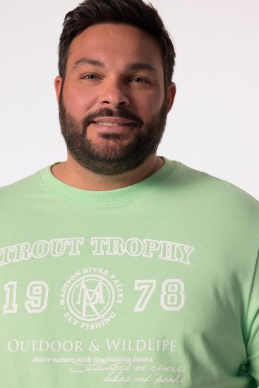 Men+ 424 T-shirt Trout Trophy Mintgrön - T-shirts - Stora T-shirts - 2XL-14XL