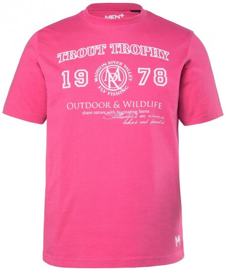 Men+ 424 T-shirt Trout Trophy Flamingorosa - T-shirts - Stora T-shirts - 2XL-14XL